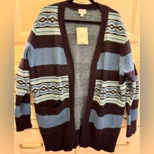 NWT LuLuRoe Small Blue Peyton Sweater